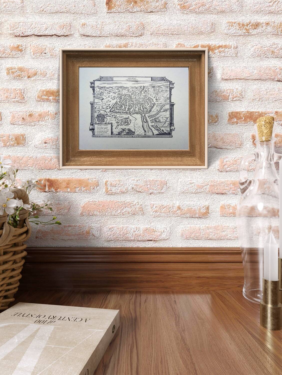 Printed in 1970, Angers, capital of Anjou.