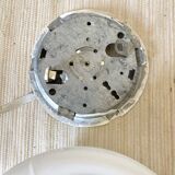 Round vintage opaline ceiling light, curved