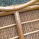 Banquette rotin vintage