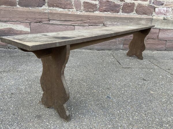Banc de ferme chêne rustique 1900s