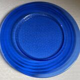 Blue Klein glass plate
