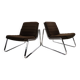 Set of two Drabert chrome lounge chairs by Gerd Lange, 1970