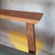 Pair of wooden bridge armchairs from the 1950s, vintage chairs.