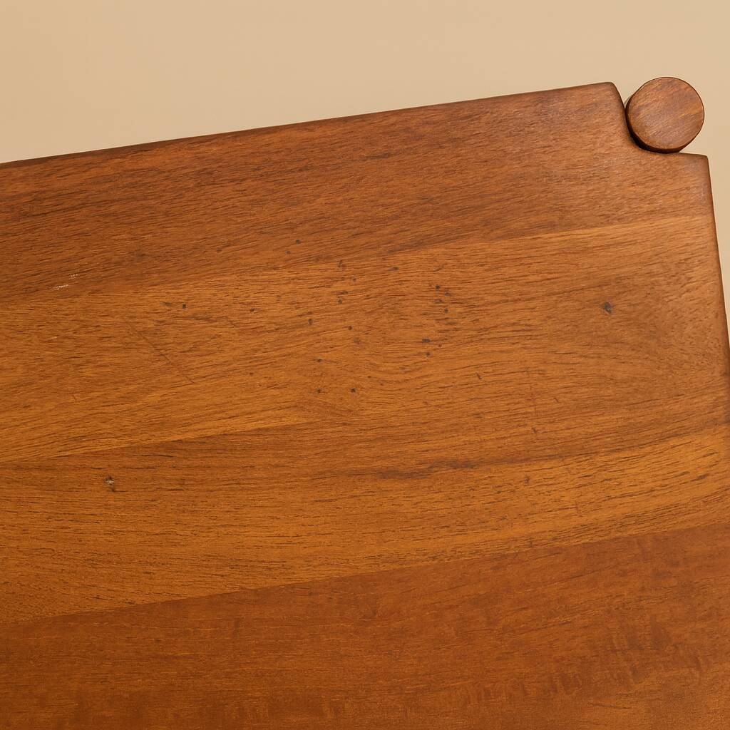 Vintage Danish teak coffee table published by Magnus Olesen.