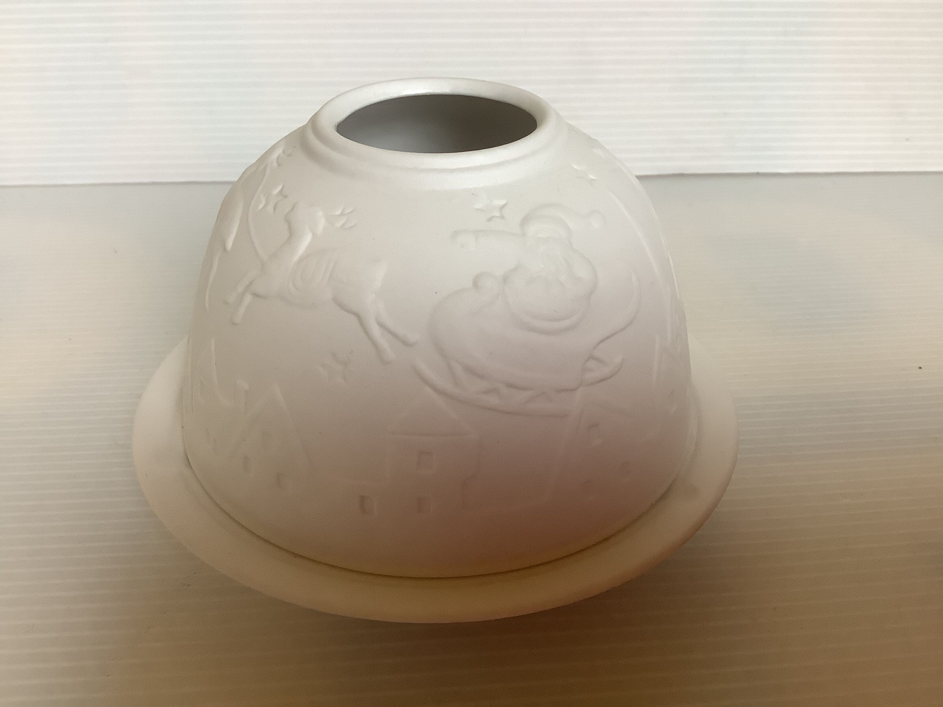 Pair of Christmas candle holders