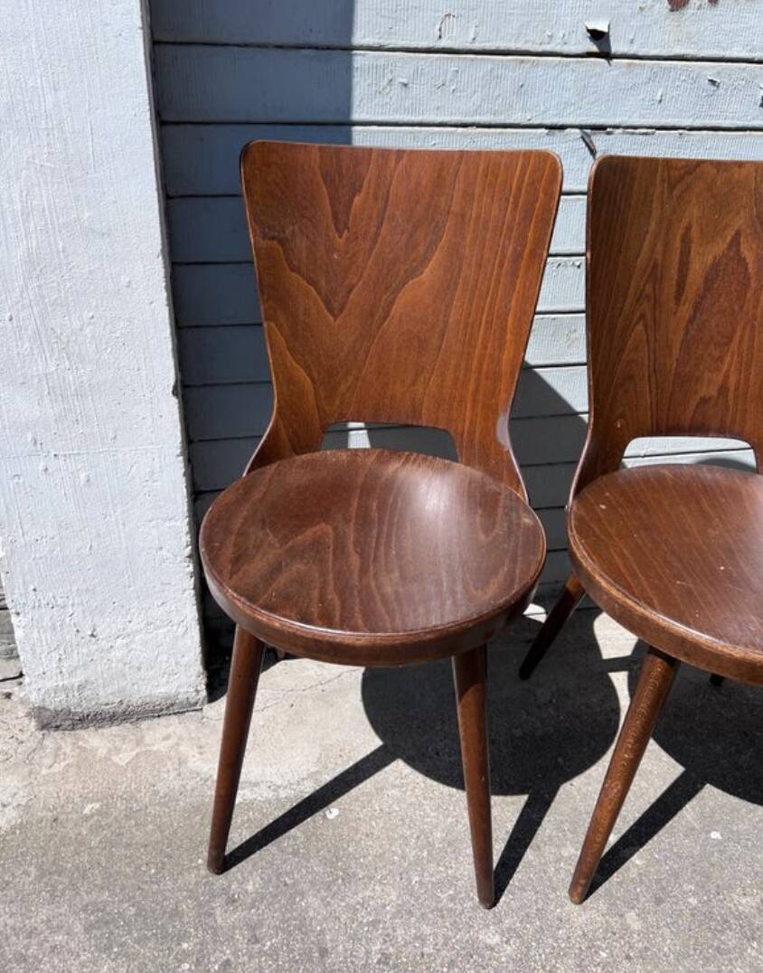(Suite) 4 Bistro chairs Baumann (model Dove)