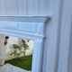 Old matt white mirror