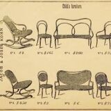 JJ Kohn, caned bistro chair for children, circa 1900