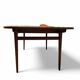 Table extensible scandinave en teck, 1960