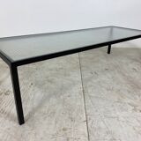 Table basse moderne Artimeta en verre et métal du milieu du siècle par Floris Fiedeldij pour Artimeta, années 1950