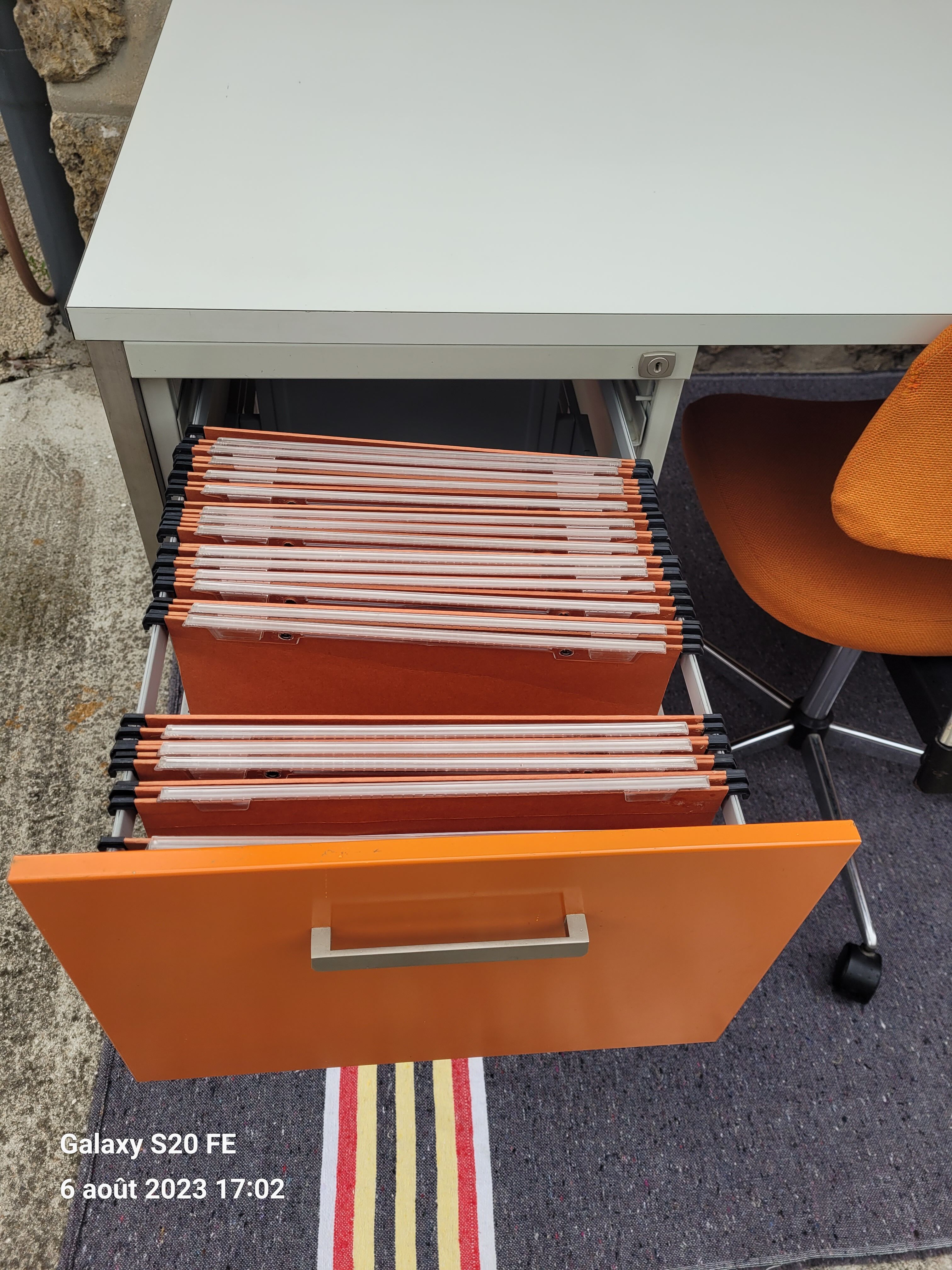 1980s desk and chair set