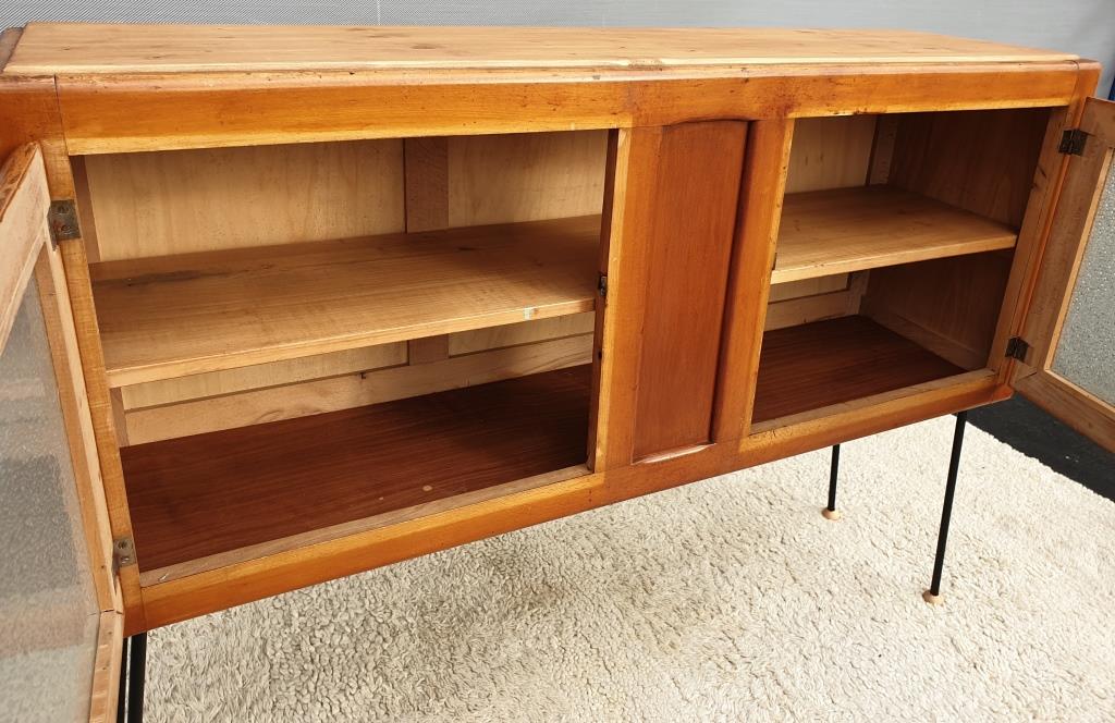 Console 1950 two doors matted glass