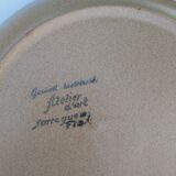 Set de 4 assiettes plates Sarreguemines en grès