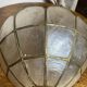 Mother-of-pearl and brass wall light