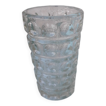 Czech glass vase