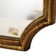 Deknudt Narrow Hall Mirror Gold Gilded Classic Acanthus Crown 138cm