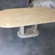 Table en travertin, italienne, circa 70