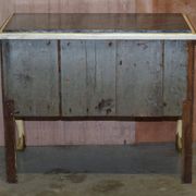 Chinoiserie Buffet with Marble Top in Chippendale Style