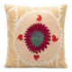 Housse de coussin brodée vintage 61x66 cm