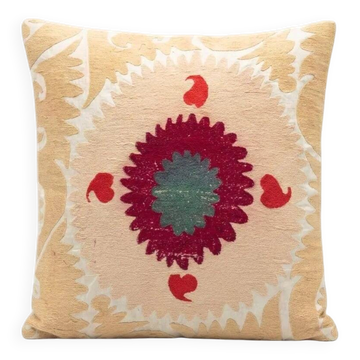 Vintage embroidered cushion cover 61x66 cm