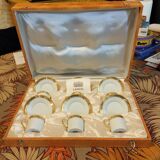 Service café fabrique royale de Limoges x6 (plates and cups) for Lansel