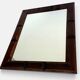 Mid-Century Spanish Wood Wall Mirror– Castilian Style, 1950s