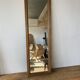 Old foot mirror gilded