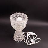 Elegant Table Lamp in Rostrato Murano Glass Vase attributed to Barovier & Toso, 1940s