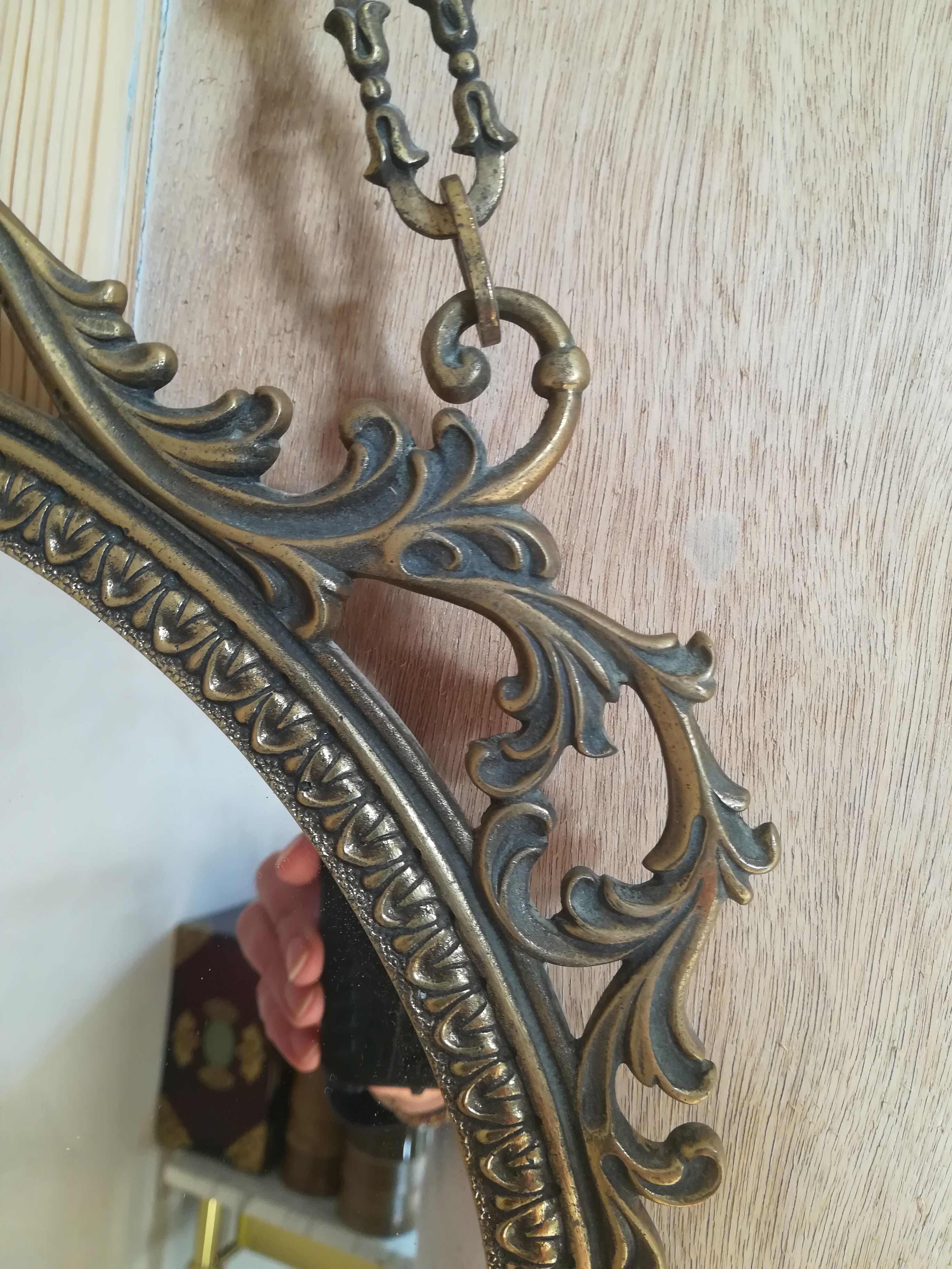 Louis XVI Round Mirror 35x73cm