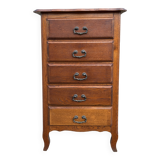 Chest of drawers, solid wood, vintage, 60s