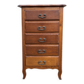 Chest of drawers, solid wood, vintage, 60s