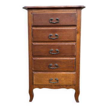 Chest of drawers, solid wood, vintage, 60s