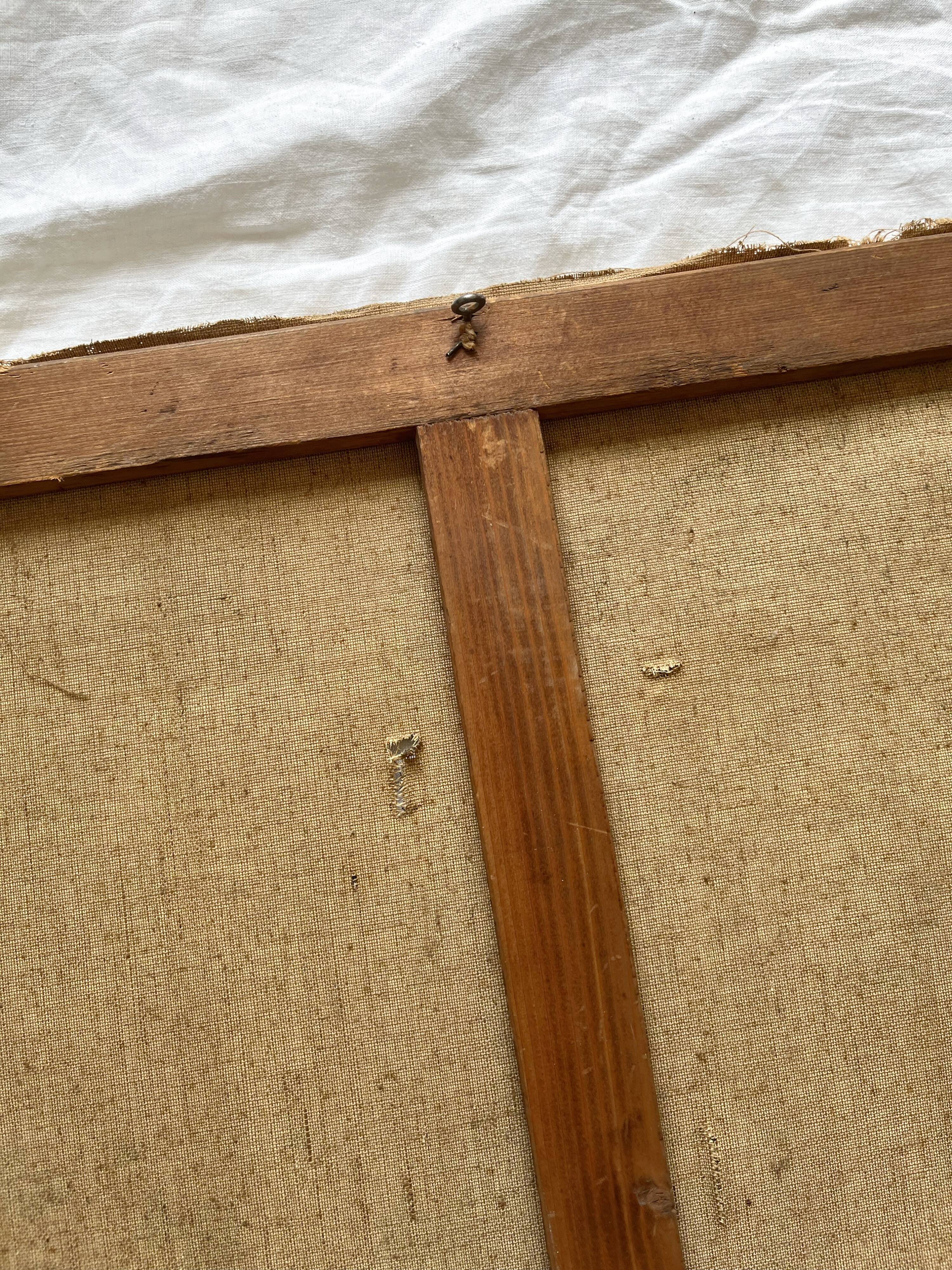 Oil painting on canvas, 19th century