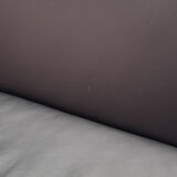 Sofa black leather, Danish design, 70's