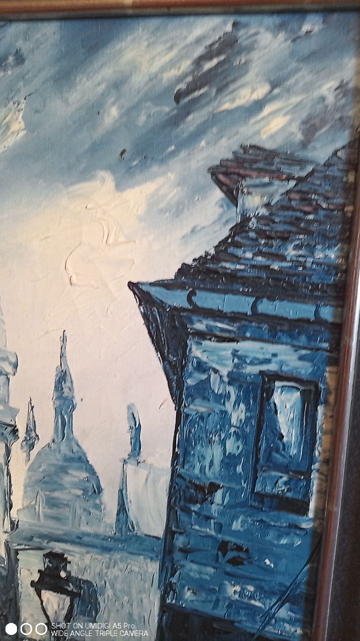 Huile sur toile signée benoit-gebelin (1913 - ? ) paris la nuit datée 1965