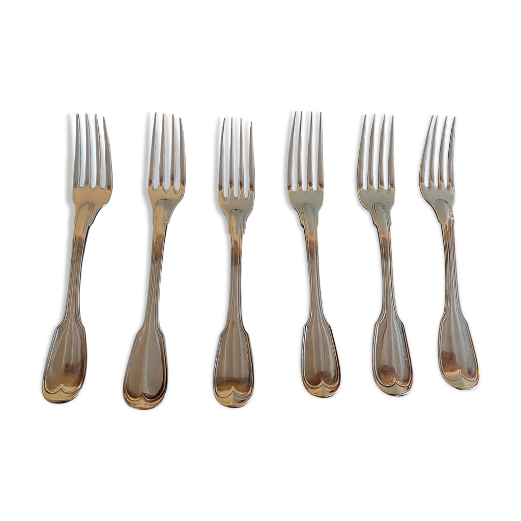 Forks solid silver punch rooster 1st title big guarantee 1797 1809 Selency