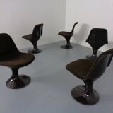 Orbit Chairs by Farner & Grunder for Herman Miller, 1970s, Set of 5