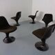 Orbit Chairs by Farner & Grunder for Herman Miller, 1970s, Set of 5