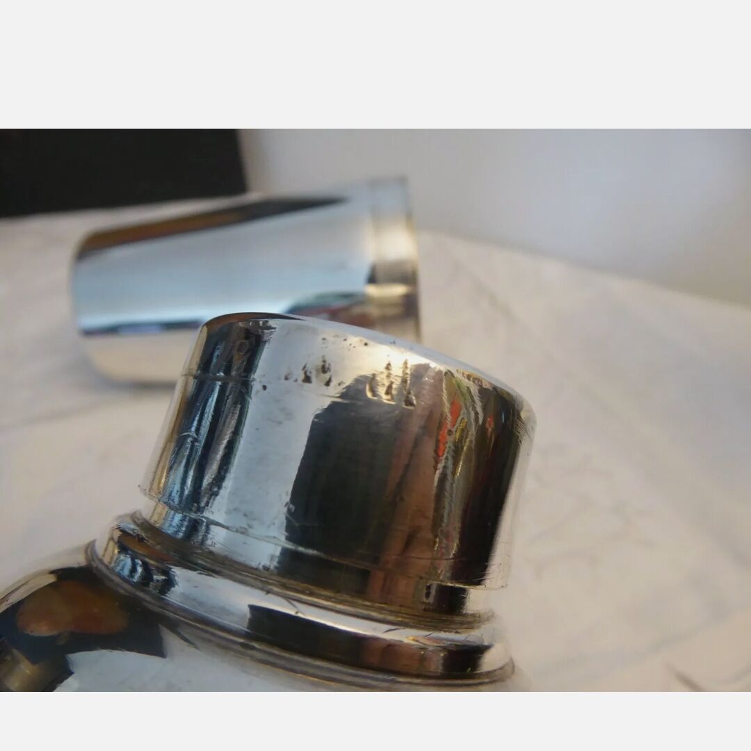 POTFER silver metal shaker