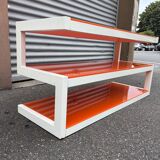 Meuble tv / home cinéma design norstone esse av - 3 niveaux - acier & verre