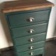 Chiffonnier 5 sage green drawers