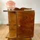 Veneer bedside table and handle flower art deco 30s