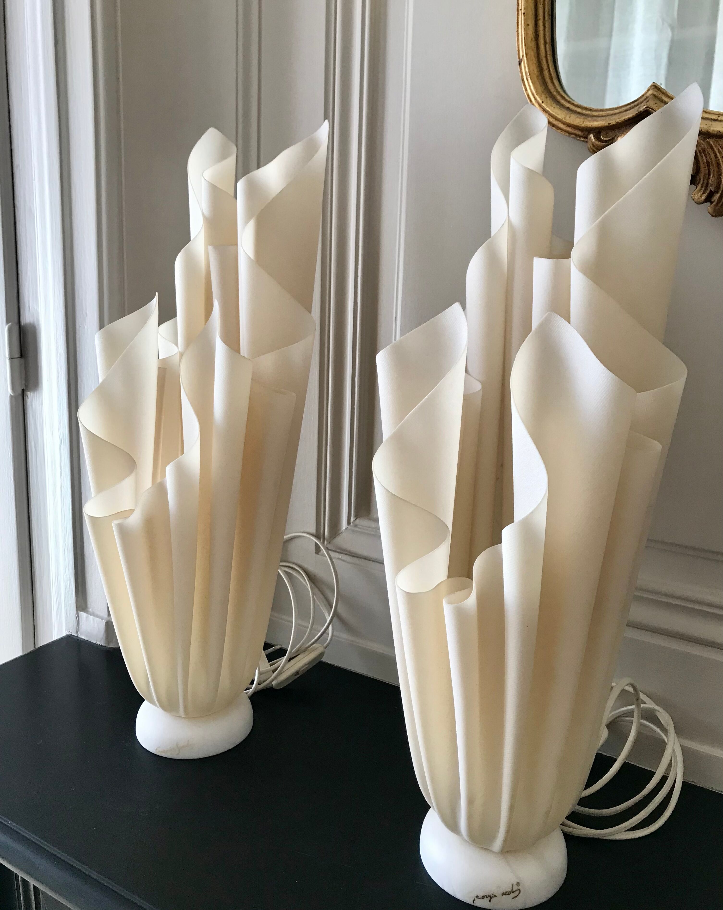 Pair of Georgia Jacob lamps