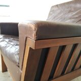 Leather armchair design 1980