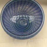 Glass cut several colors, dominant blue