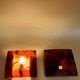 1970s resin wall lamps