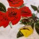 Set of 2 glazed ceramic dessert plates signed ZINGARO - Italy 1960s