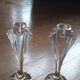 1 set of 2 crystal candle holders
