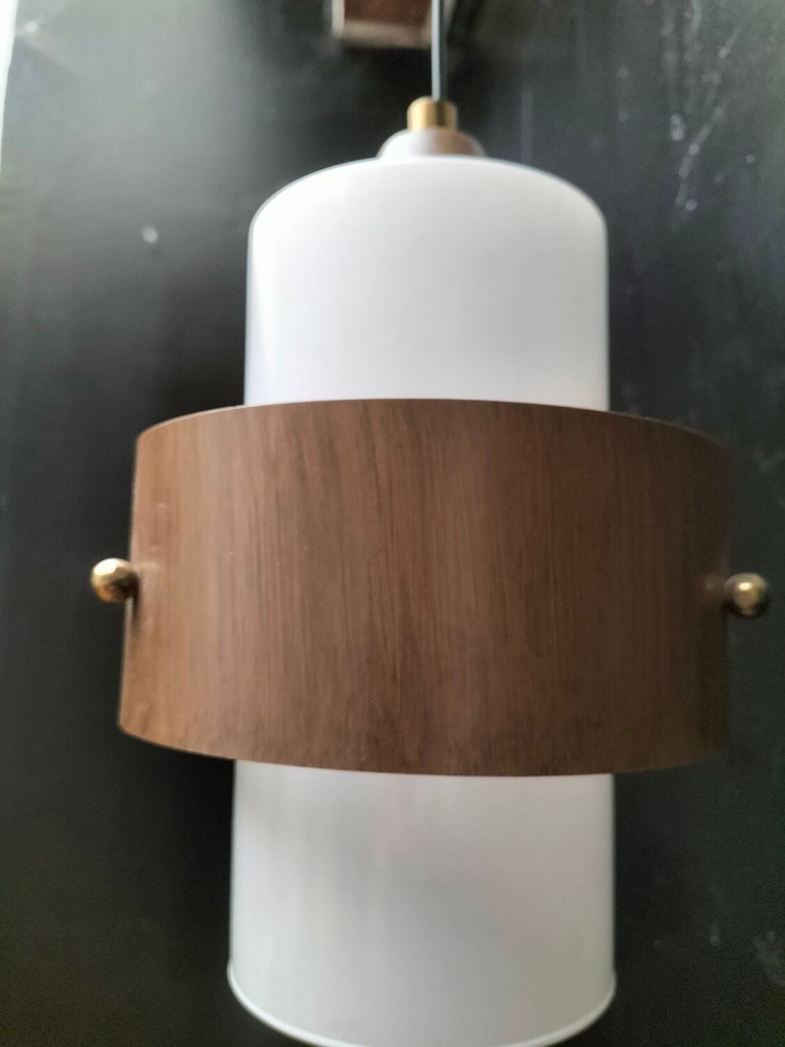 Vintage glass pendant light