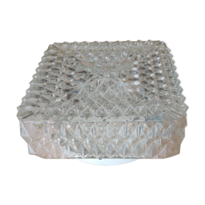 Plafonnier verre carré